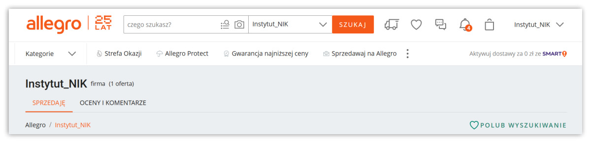 https://allegro.pl/uzytkownik/Instytut_NIK